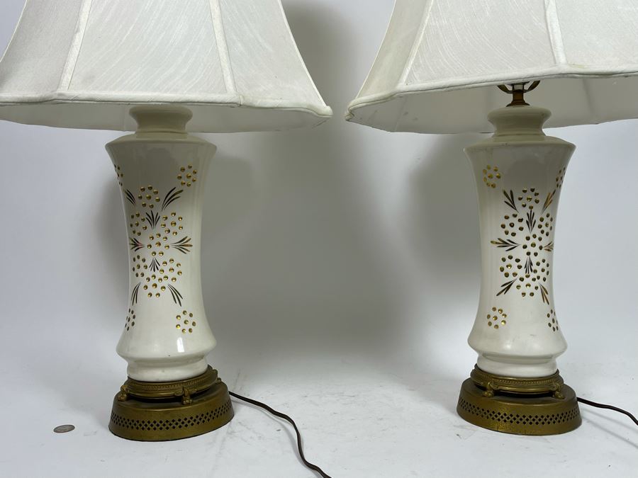 Pair Of Mid-Century Table Lamps 30H [Photo 2]
