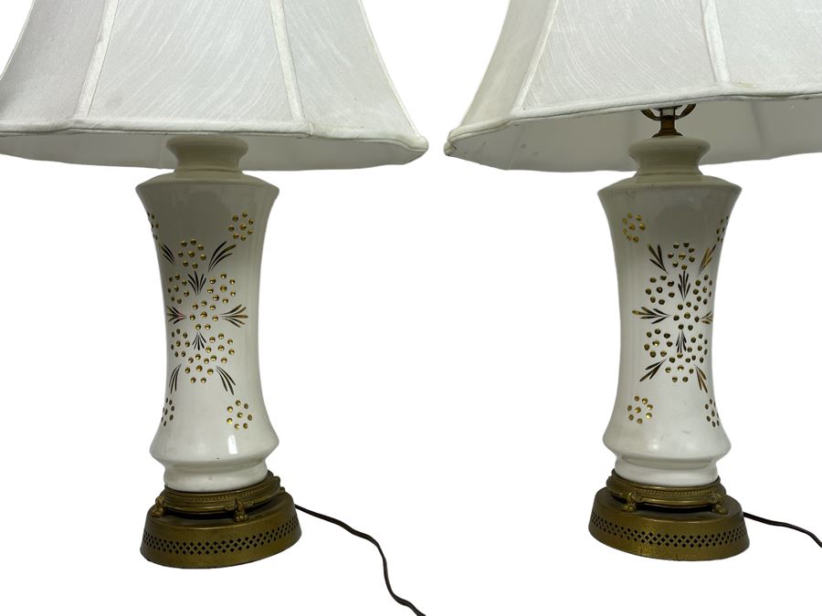 Pair Of Mid-Century Table Lamps 30H [Photo 1]