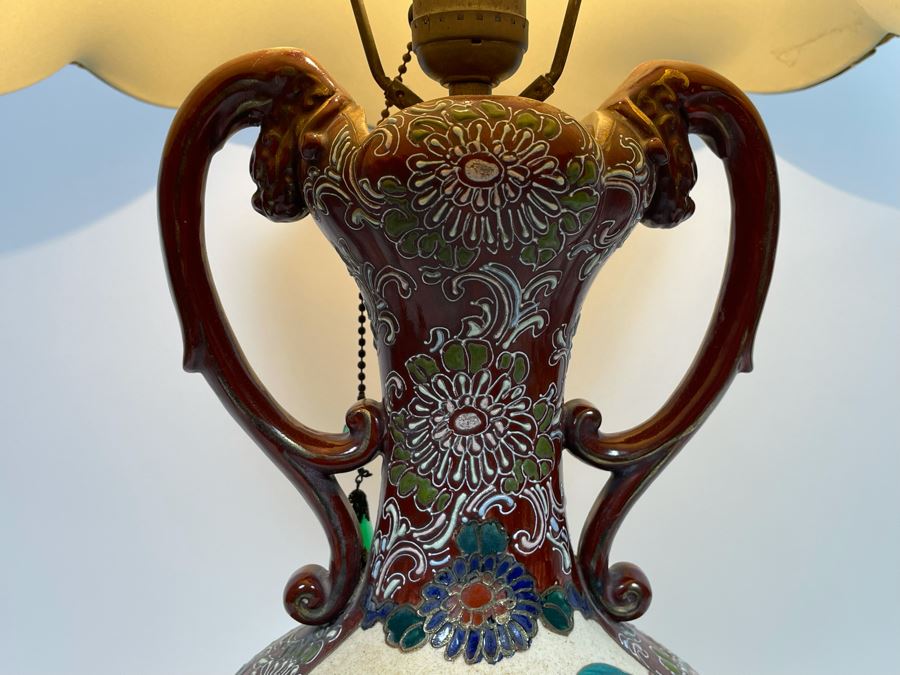 Stunning Vintage Asian Table Lamp 27H [Photo 11]