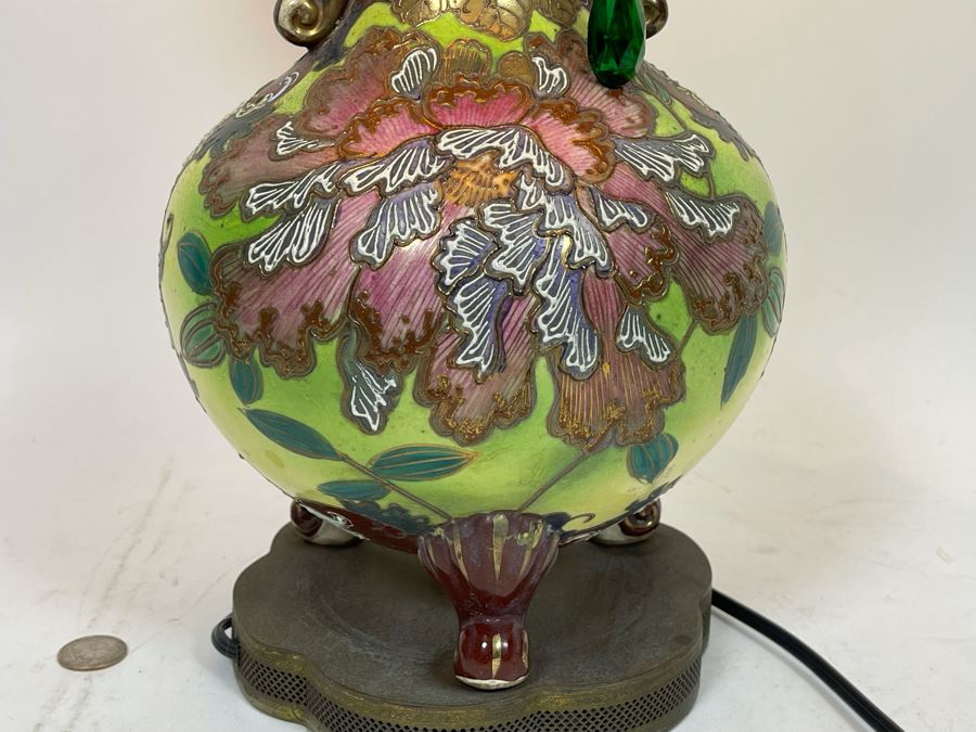 Stunning Vintage Asian Table Lamp 27H [Photo 6]