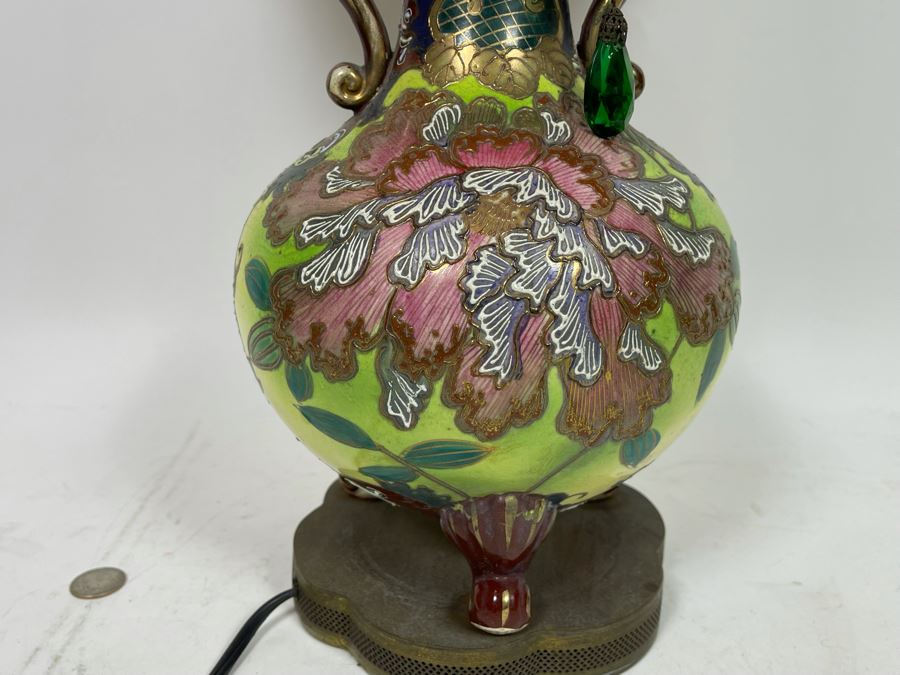 Stunning Vintage Asian Table Lamp 27H [Photo 15]