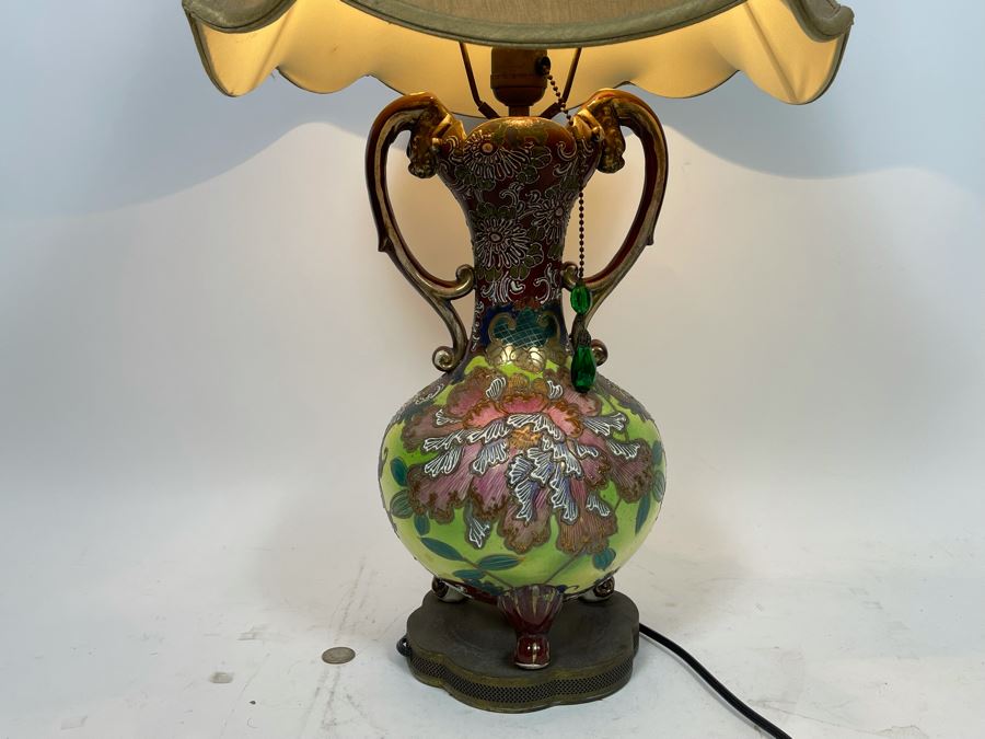 Stunning Vintage Asian Table Lamp 27H [Photo 3]