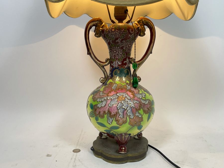 Stunning Vintage Asian Table Lamp 27H [Photo 5]