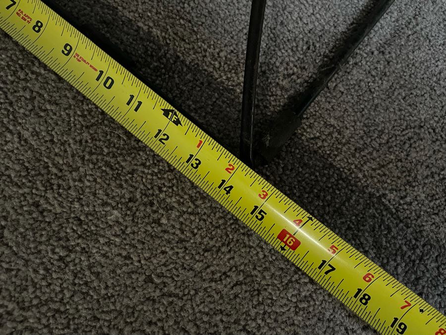 Modern Metal Etagere With Glass Shelves And Lucite Finial 21W X 14D X 64H [Photo 7]