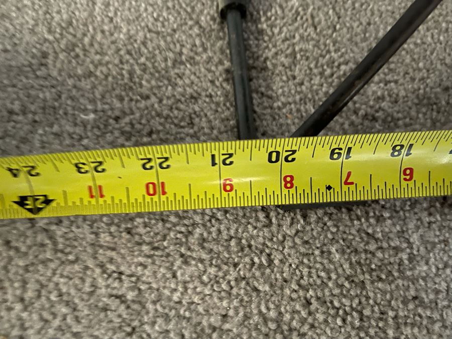 Modern Metal Etagere With Glass Shelves And Lucite Finial 21W X 14D X 64H [Photo 6]