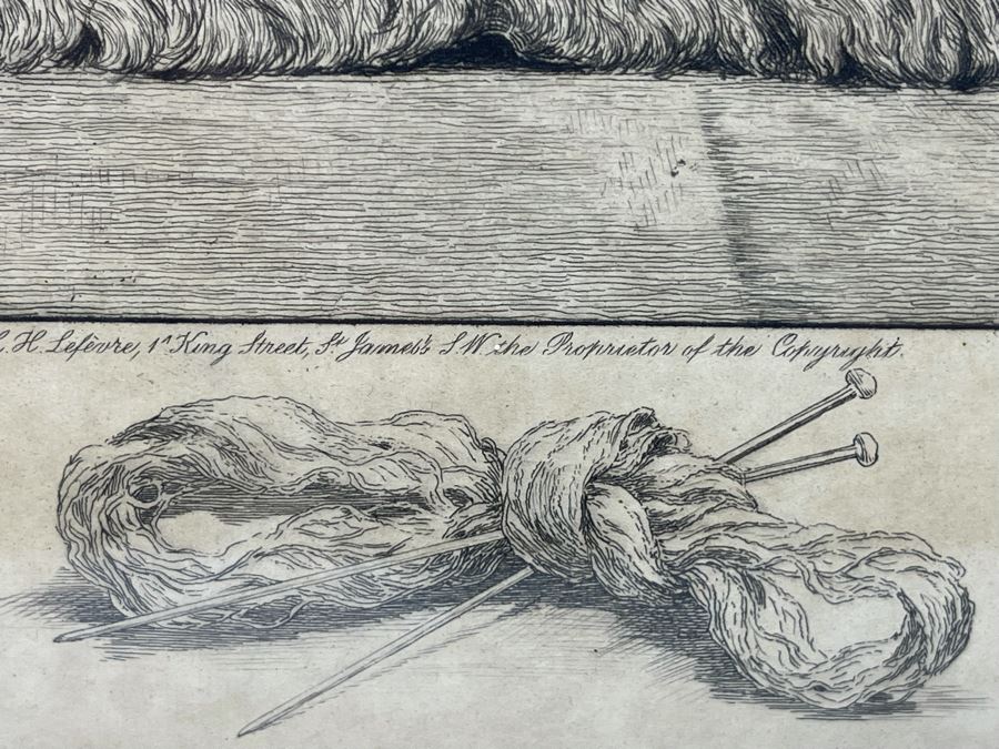 Antique 1897 Etching Hand Signed By W Dendy Sadler And William Henry Boucher Title 'The End Of The Skein' 19.5 X 16 Framed 30 X 27 [Photo 17]