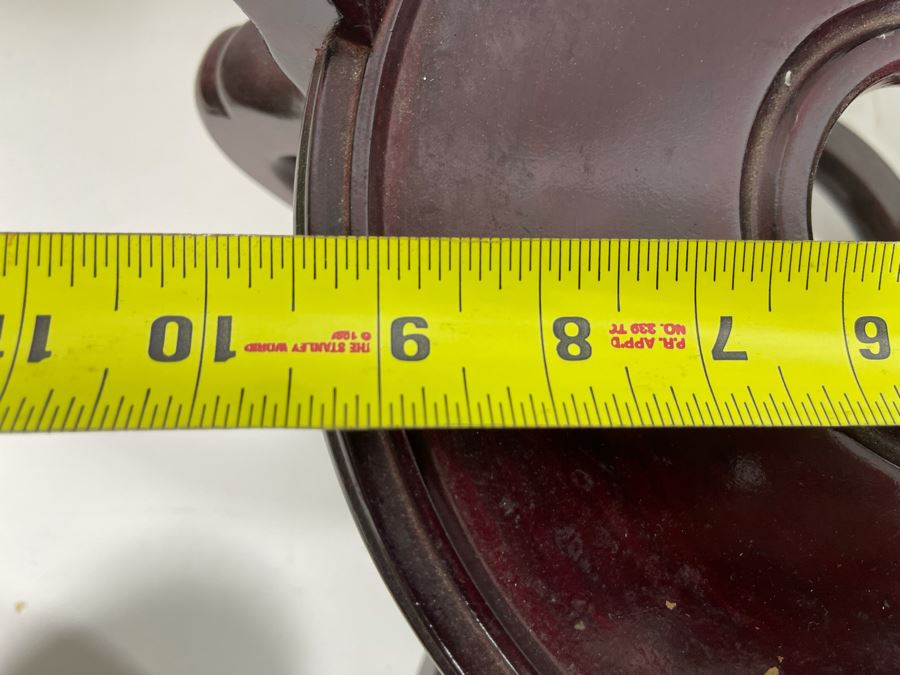 Pair Of Chinese Wooden Stands 11' And 9' [Photo 7]