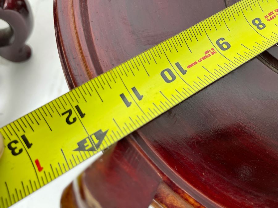 Pair Of Chinese Wooden Stands 11' And 9' [Photo 6]