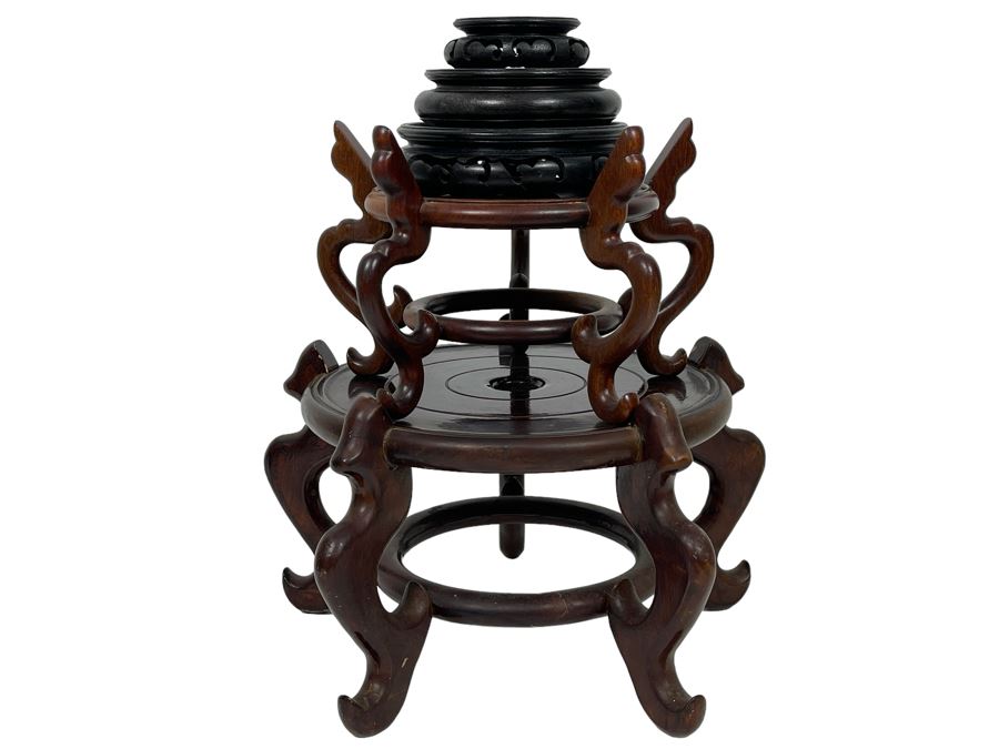 Chinese Wooden Stands From 2.5' - 9' [Photo 1]