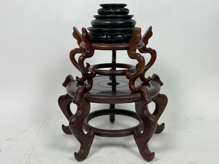 Chinese Wooden Stands From 2.5' - 9' [Photo 3]