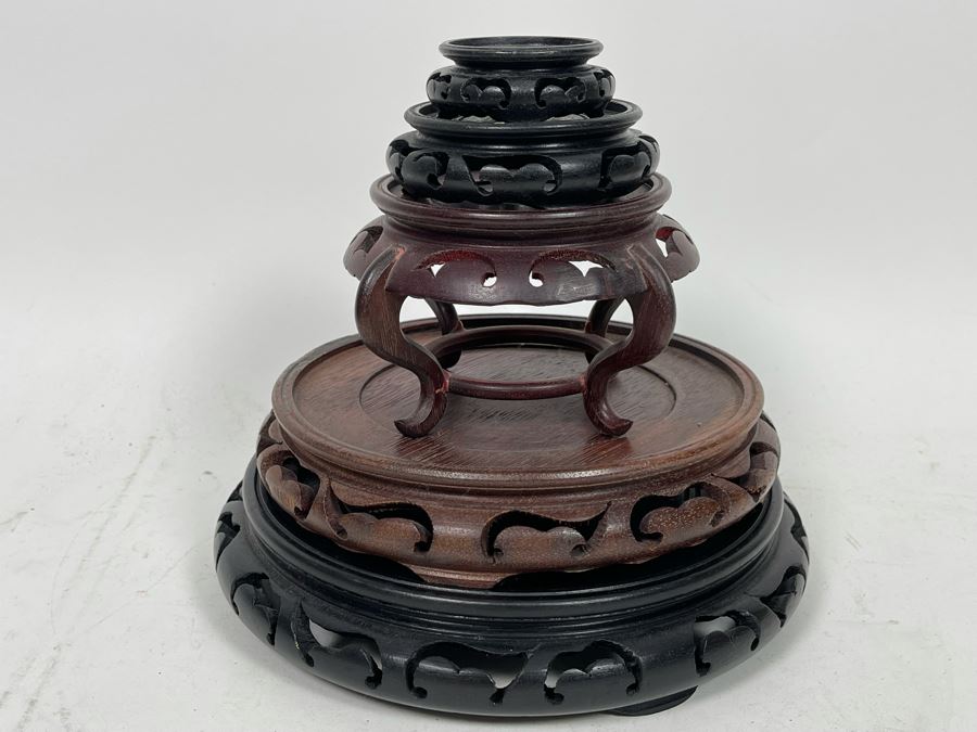 Chinese Wooden Stands From 2.5' - 8' [Photo 2]