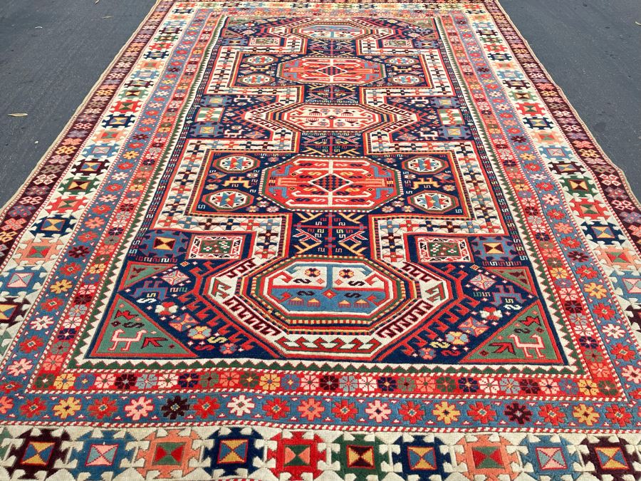 Impressive Hand Knotted Colorful Wool Tribal Geometric Persian Area Rug 98 X 65.5 [Photo 8]