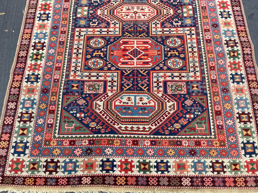 Impressive Hand Knotted Colorful Wool Tribal Geometric Persian Area Rug 98 X 65.5 [Photo 4]