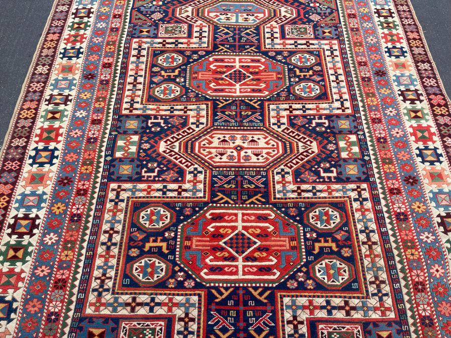 Impressive Hand Knotted Colorful Wool Tribal Geometric Persian Area Rug 98 X 65.5 [Photo 6]