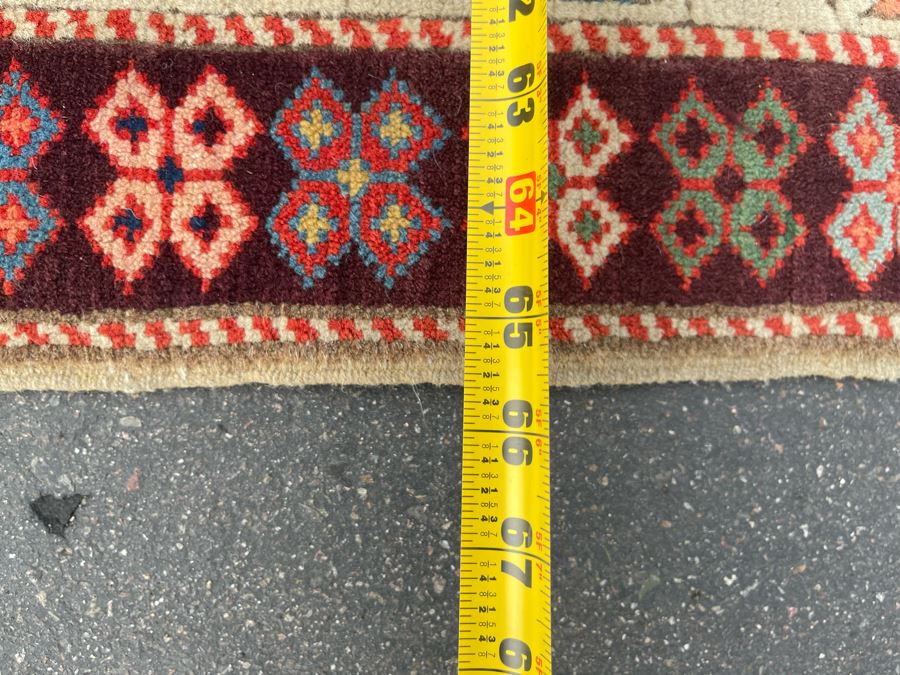 Impressive Hand Knotted Colorful Wool Tribal Geometric Persian Area Rug 98 X 65.5 [Photo 11]