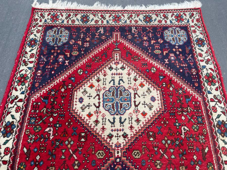 Vintage Hand Knotted Wool Persian Runner Rug 39W X 117L [Photo 12]