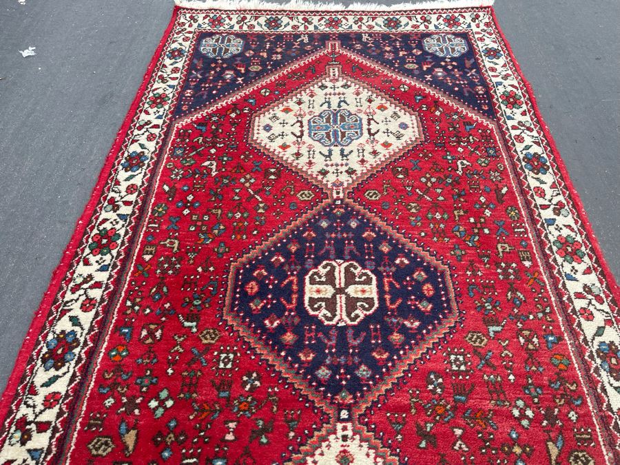 Vintage Hand Knotted Wool Persian Runner Rug 39W X 117L [Photo 11]