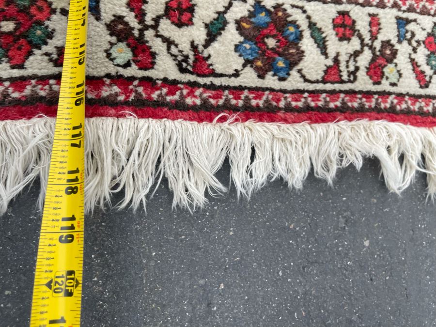 Vintage Hand Knotted Wool Persian Runner Rug 39W X 117L [Photo 16]
