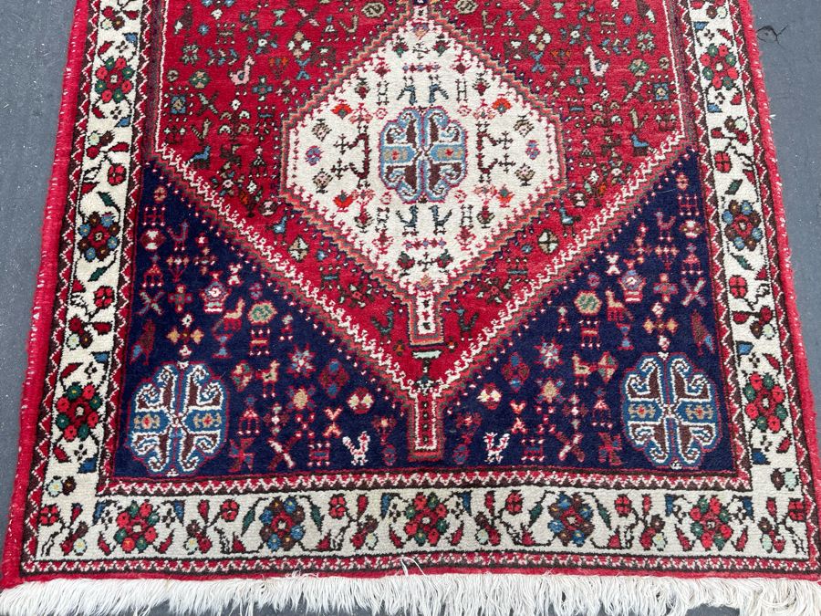 Vintage Hand Knotted Wool Persian Runner Rug 39W X 117L [Photo 5]
