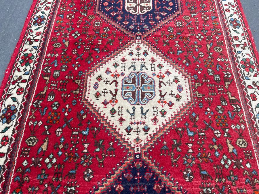 Vintage Hand Knotted Wool Persian Runner Rug 39W X 117L [Photo 10]