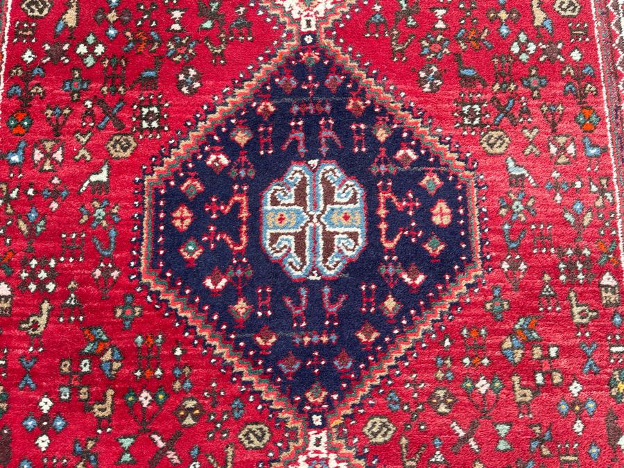Vintage Hand Knotted Wool Persian Runner Rug 39W X 117L [Photo 9]
