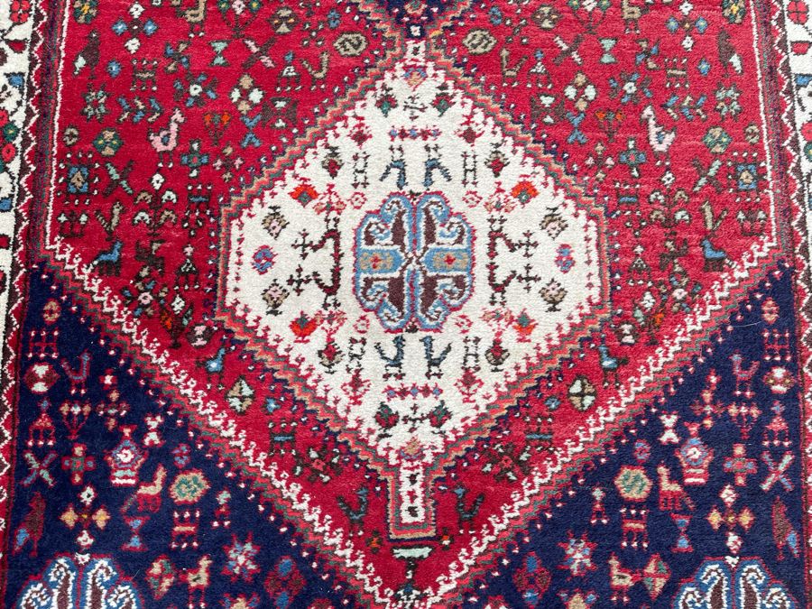 Vintage Hand Knotted Wool Persian Runner Rug 39W X 117L [Photo 7]