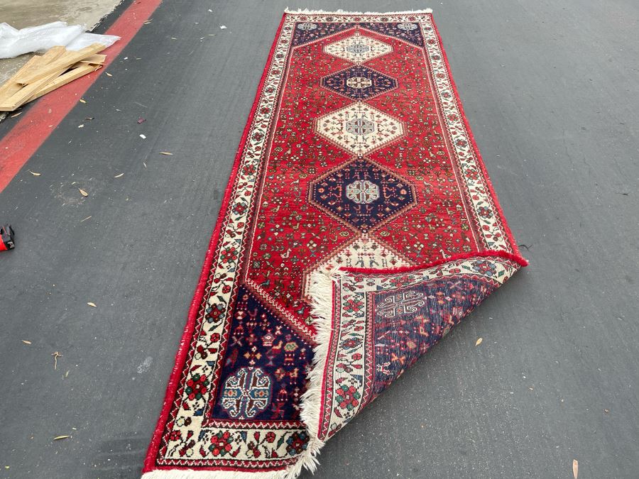 Vintage Hand Knotted Wool Persian Runner Rug 39W X 117L [Photo 13]