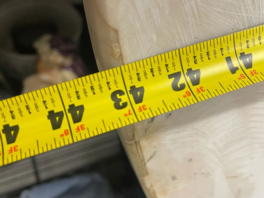 Impressive Stone Art Table With Metal Base 43R X 28H [Photo 16]