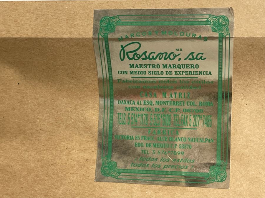 Original Painting By Antonio M. Amaya, Madrid Spain Based On 'The Fable Of Arachne, or The Spinners' By Diego Velazquez 55 X 43 Framed 65 X 52 [Photo 17]