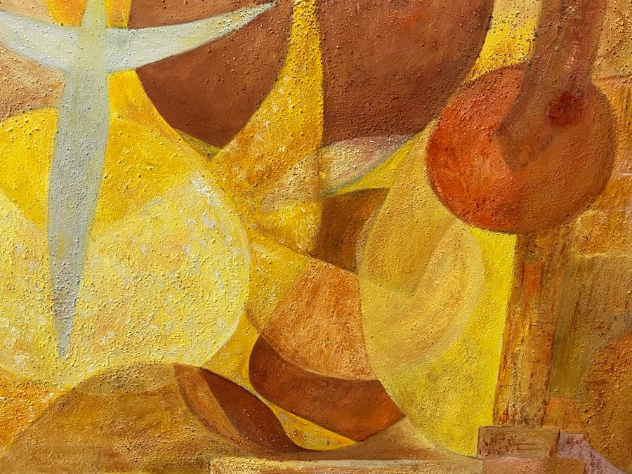 Large Abstract Artwork On Canvas Framed 59 X 39 [Photo 7]