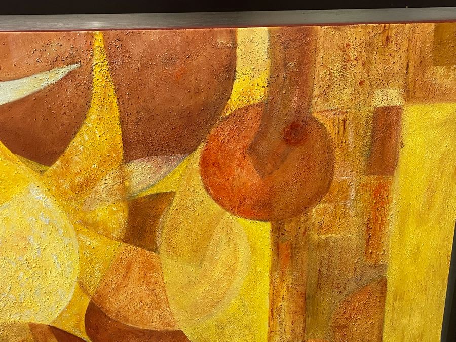 Large Abstract Artwork On Canvas Framed 59 X 39 [Photo 5]