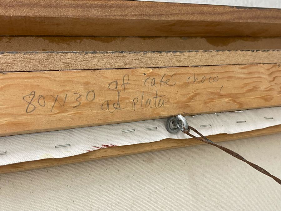 Large Abstract Artwork On Canvas Framed 59 X 39 [Photo 8]