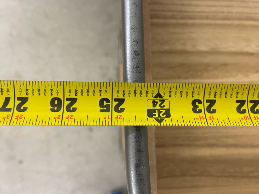 Wood And Metal Cart With Casters 25W X 13D X 32H [Photo 5]