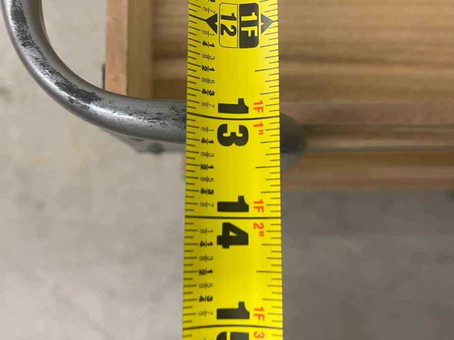 Wood And Metal Cart With Casters 25W X 13D X 32H [Photo 6]