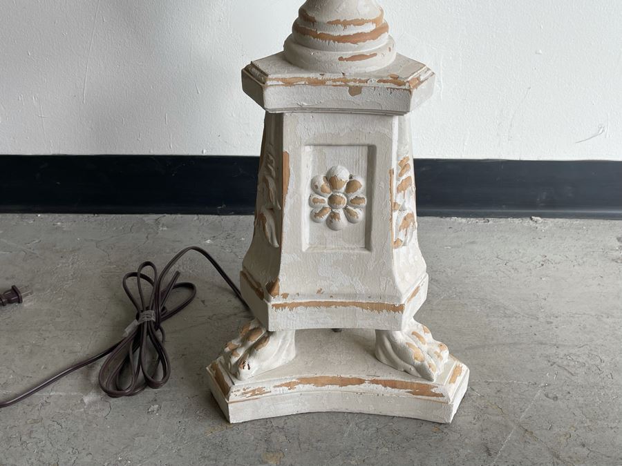 Painted Wooden Floor Lamp 63H [Photo 5]