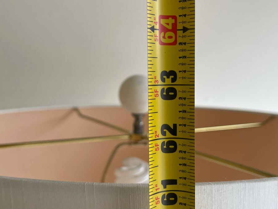 Painted Wooden Floor Lamp 63H [Photo 7]