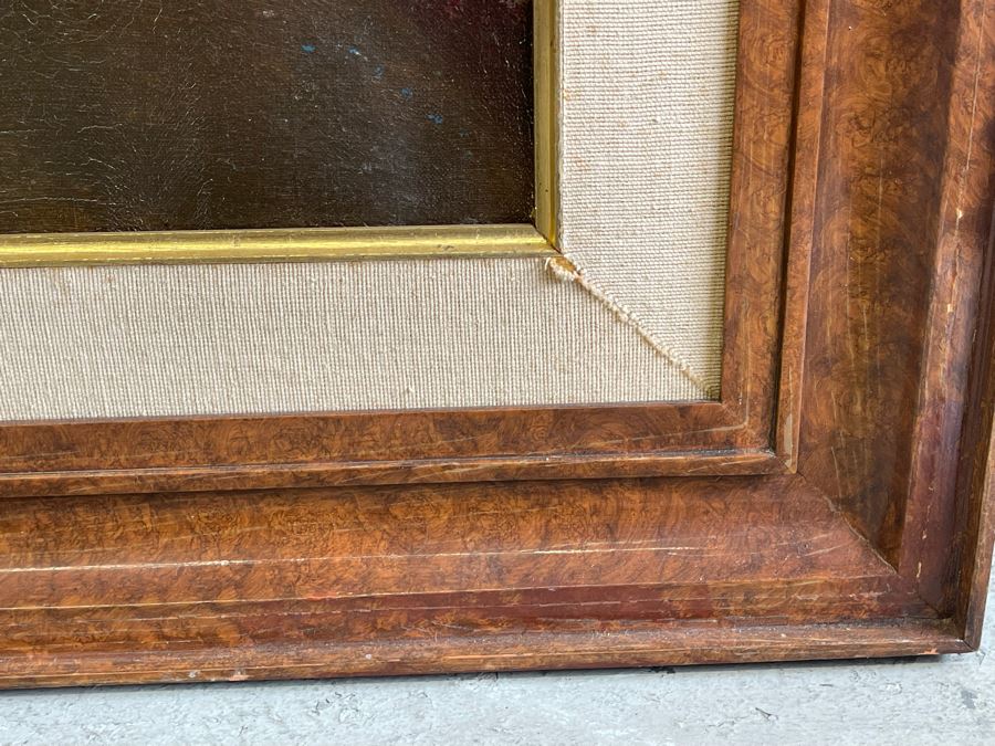 Original Still Life Painting On Canvas 24 X 32 Framed 33.5 X 41.5 Artist Unknown [Photo 6]