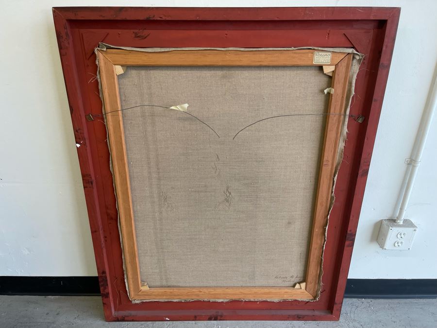 Original Painting On Canvas By Antonio M. Amaya Madrid Spain After The Painting 'The Tears Of Saint Peter' By El Greco 28 X 36 Framed 36 X 44 [Photo 8]