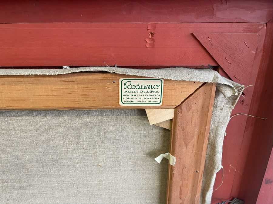 Original Painting On Canvas By Antonio M. Amaya Madrid Spain After The Painting 'The Tears Of Saint Peter' By El Greco 28 X 36 Framed 36 X 44 [Photo 9]