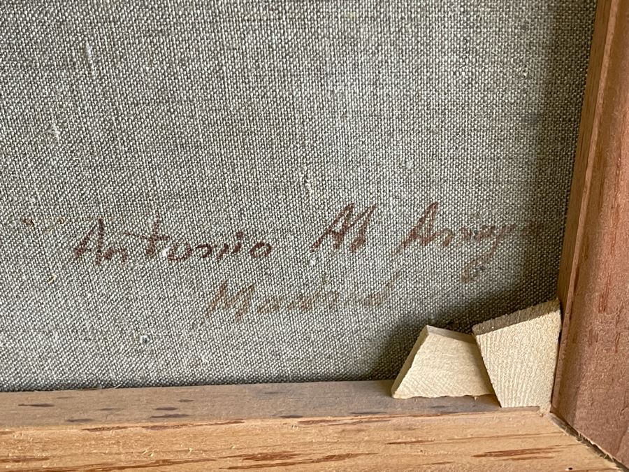 Original Painting On Canvas By Antonio M. Amaya Madrid Spain After The Painting 'The Tears Of Saint Peter' By El Greco 28 X 36 Framed 36 X 44 [Photo 10]