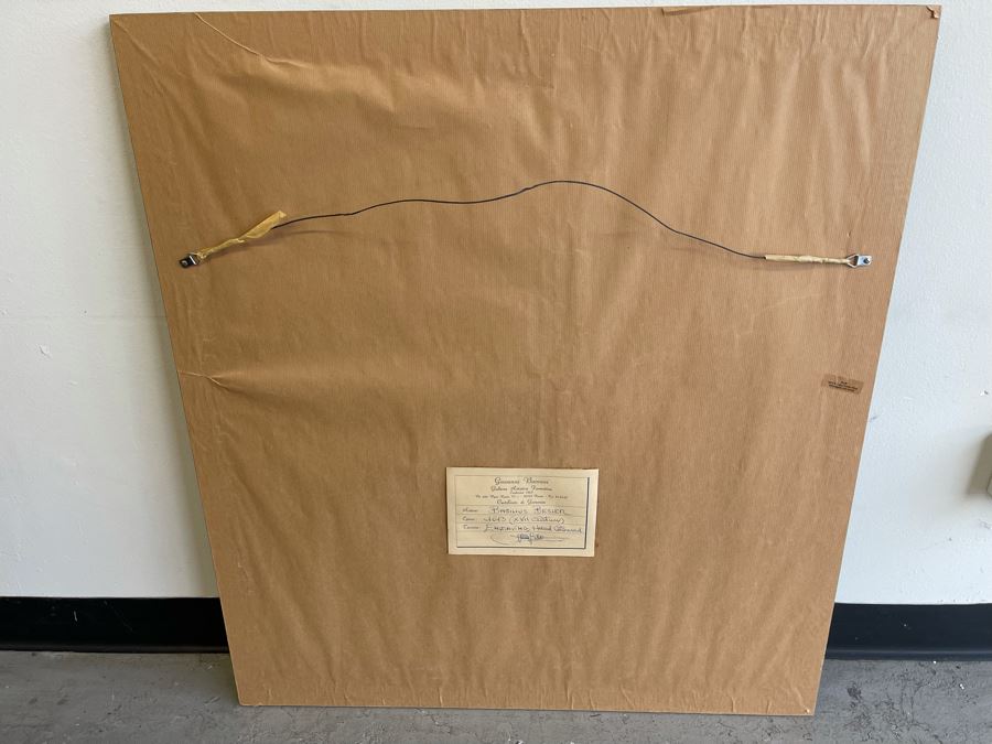 Antique 1613 Giovanni Baccani Hand Colored Engraving 'Basilius Besler' 16.5 X 20 Framed 31 X 34 [Photo 17]