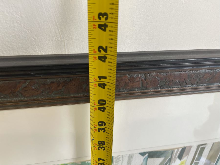 Original Watercolor Painting By Toni Linowitz Titled 'Green Street' 22 X 31 Framed 33 X 42 [Photo 11]