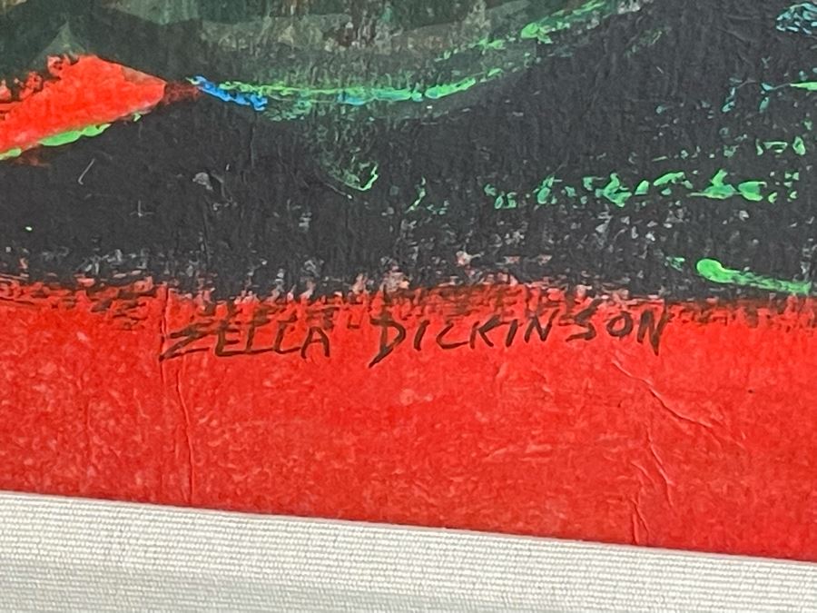 Original Painting Of Artichokes By Zella Dickinson 14 X 12 Framed 23 X 20 [Photo 8]