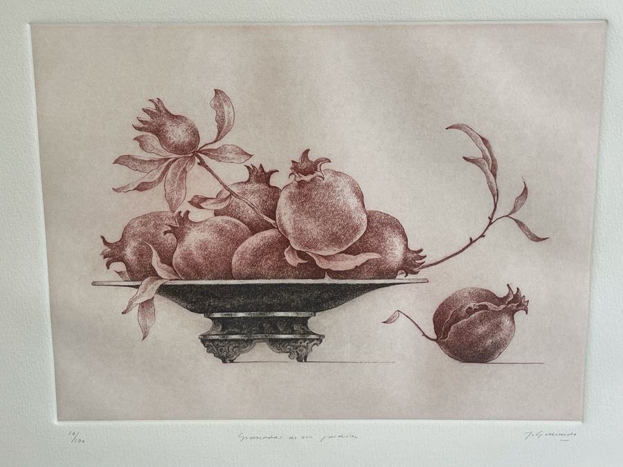 Jesus Gallardo Limited Edition Etching 15.5 X 12 Framed [Photo 3]