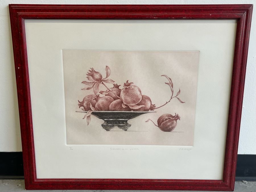 Jesus Gallardo Limited Edition Etching 15.5 X 12 Framed [Photo 2]