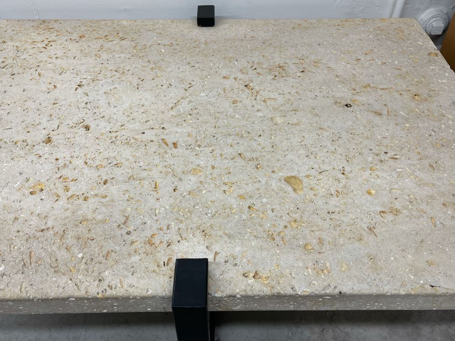 Metal Base With Concrete Top Coffee Table Possibly Kreiss Furniture 52W X 38D X 19.5H [Photo 8]