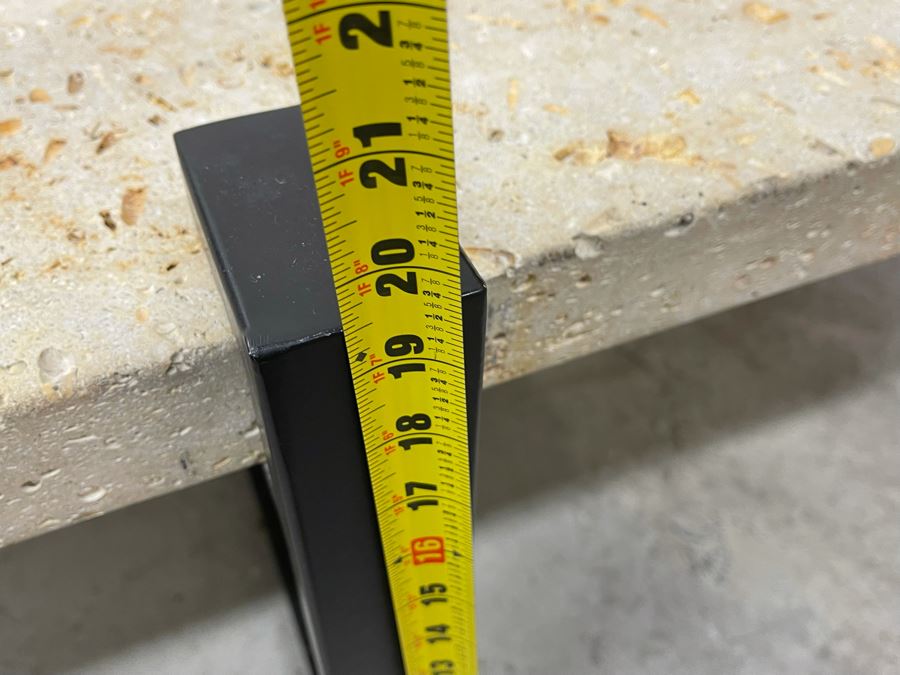 Metal Base With Concrete Top Coffee Table Possibly Kreiss Furniture 52W X 38D X 19.5H [Photo 11]