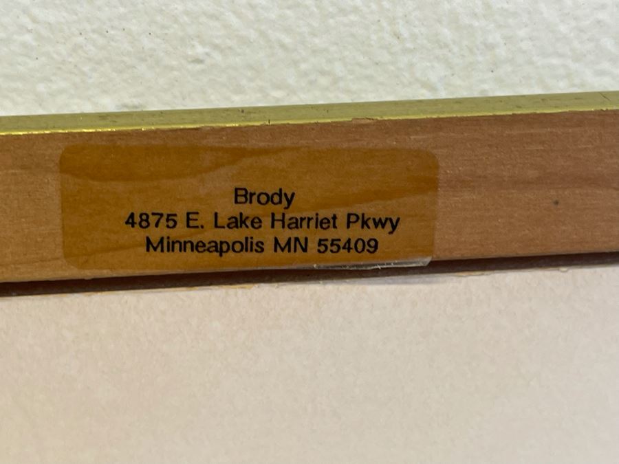 Original Vintage Indian Scene Painting 10 X 12.5 Framed 17.5 X 22H [Photo 12]