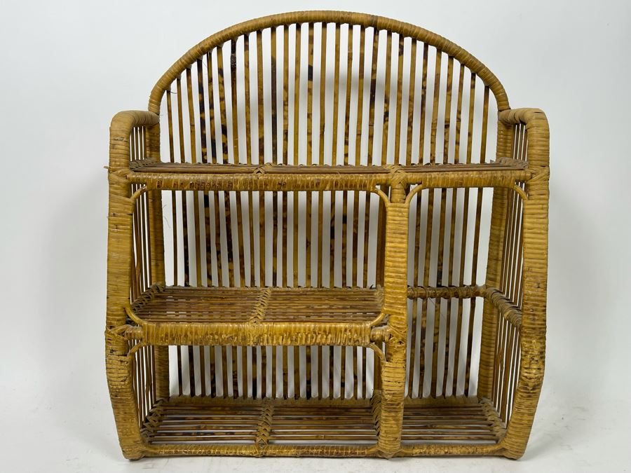 Rattan Wall Shelf 18.5W X 7D X 21H [Photo 2]