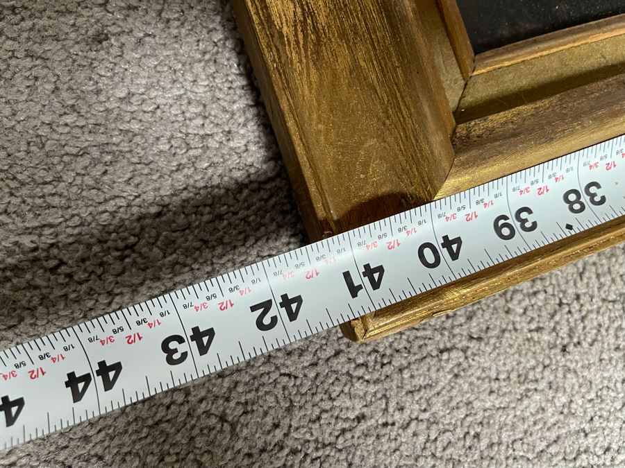 Original Abstract Expressionist Painting 36 X 24 Framed 41 X 29 [Photo 12]